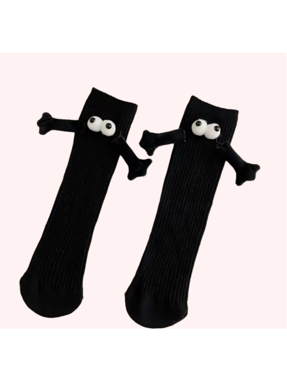 🔥4 for $25 Novelty Googly Eye Socks, Black and White